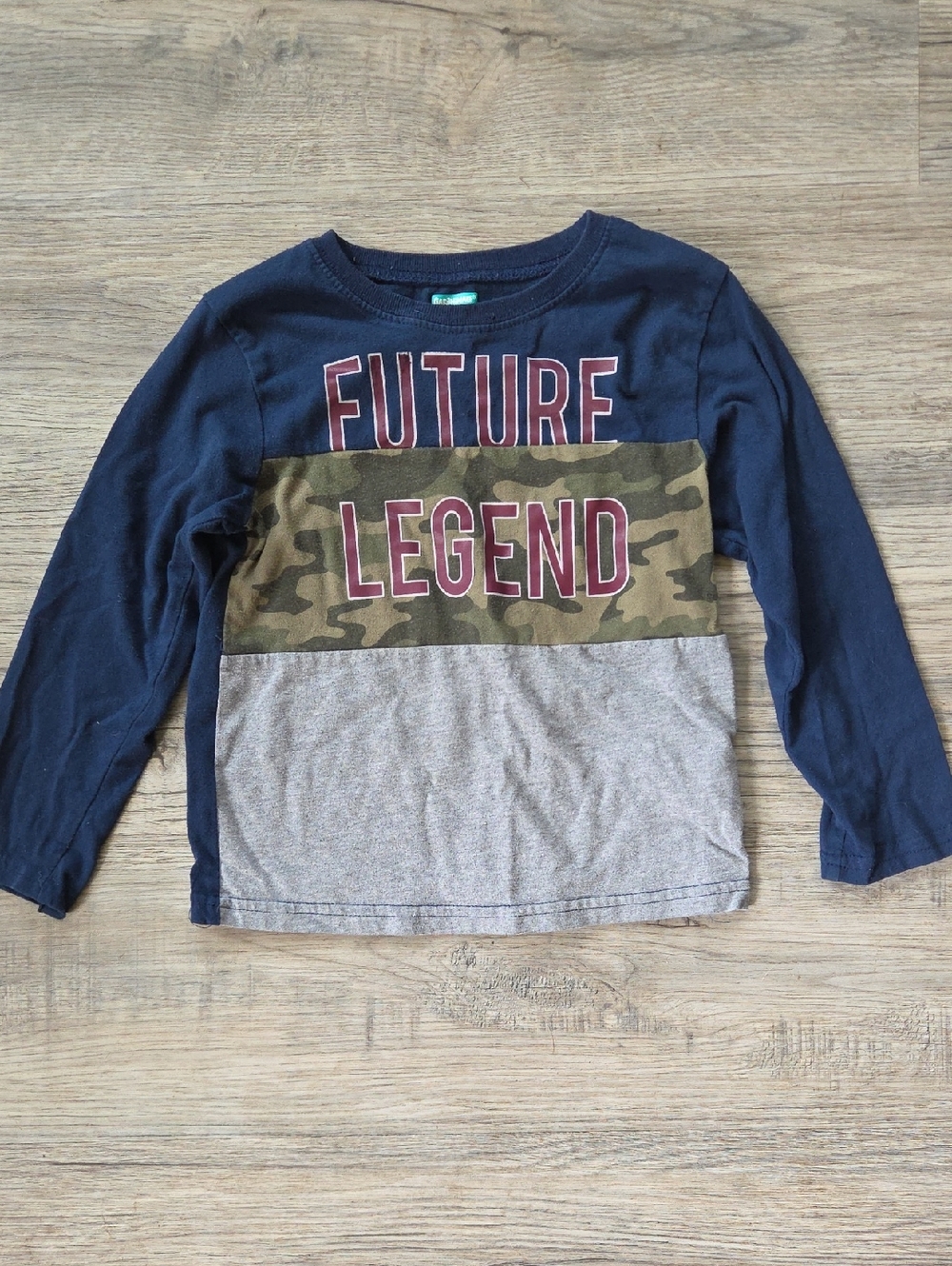 Garanimals Navy Blue, Olive & Gray 'Future Legend' Long-Sleeve Tee
